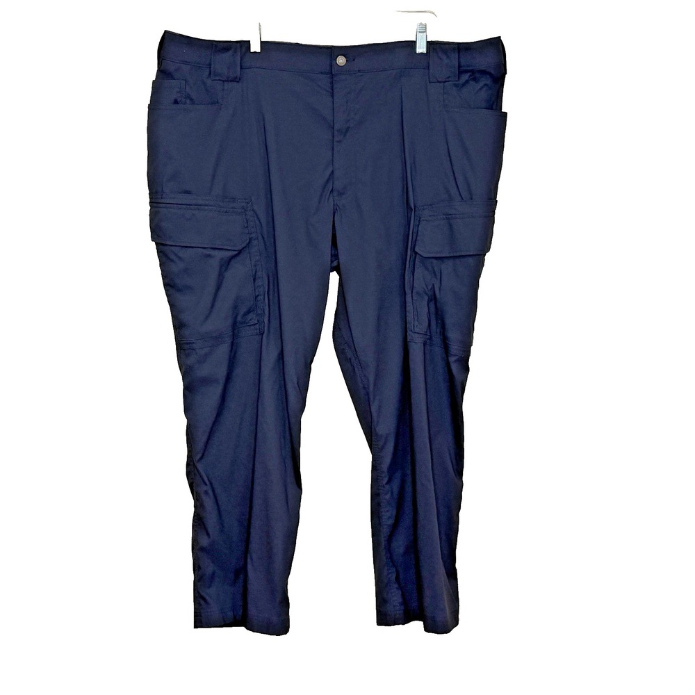 Duluth Trading Flex Dry on the Fly Cargo Pants Mens 48x30 Blue Nylon Relaxed Fit